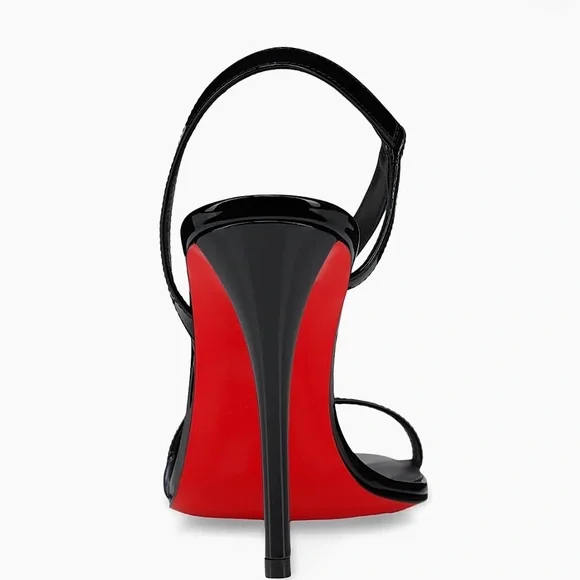 Christian Louboutin Rosa Z Patent Leather 100MM Sandals - Picture 4 of 9